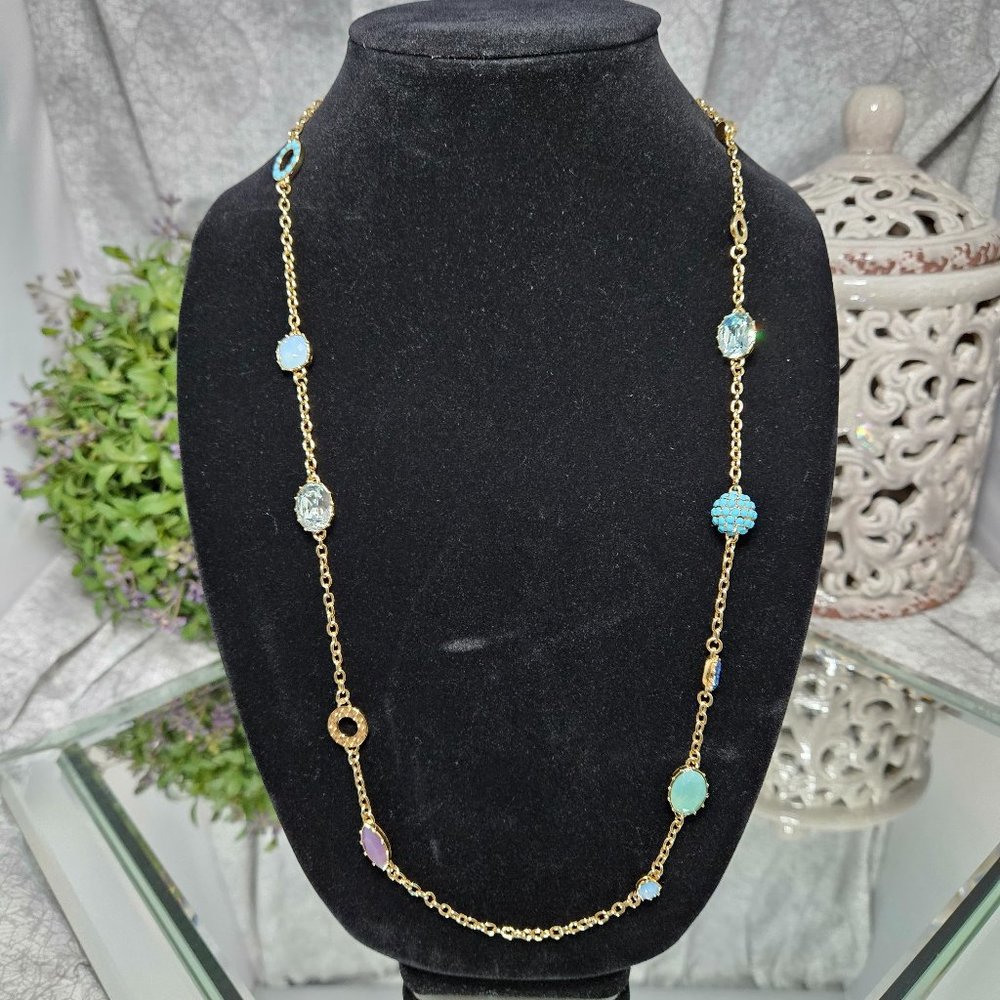 Coach Multi-Rhinestone Necklace - NEW
